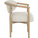 Sigrid Light Oak / Monument Oatmeal Dining Armchair